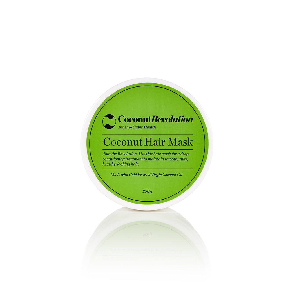 coconut oil deep conditioning hair treatment for itchy, dry scalp and shiny hair.